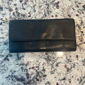Fossil Black Leather Wallet